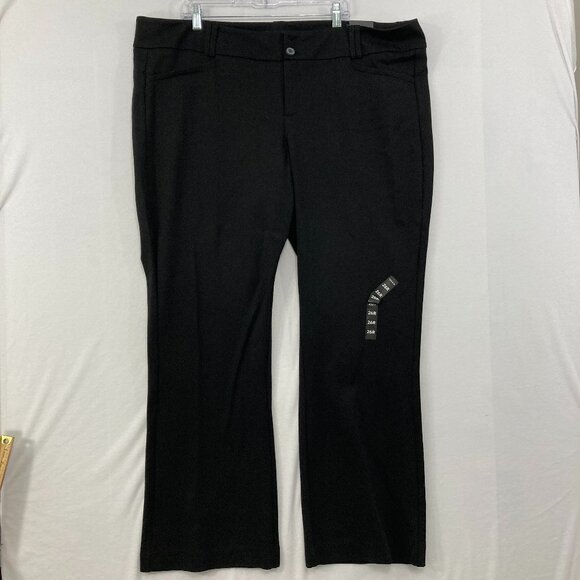 New Studio Torrid size 26R Black Signature Ponte Stretch Trouser Office Career - Picture 1 of 9